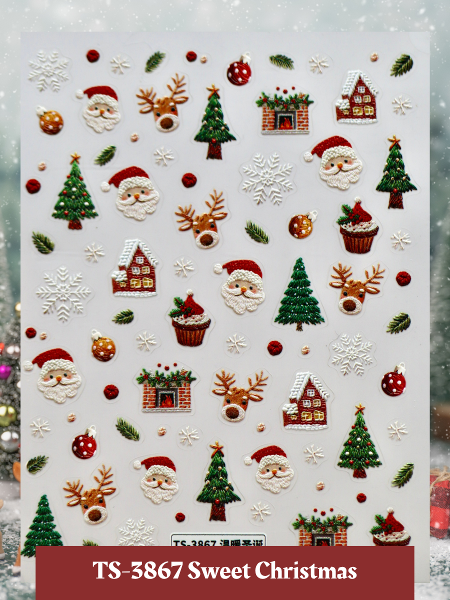 TS-3867 "Sweet Christmas" PUFFY -- Christmas 2025 Decals