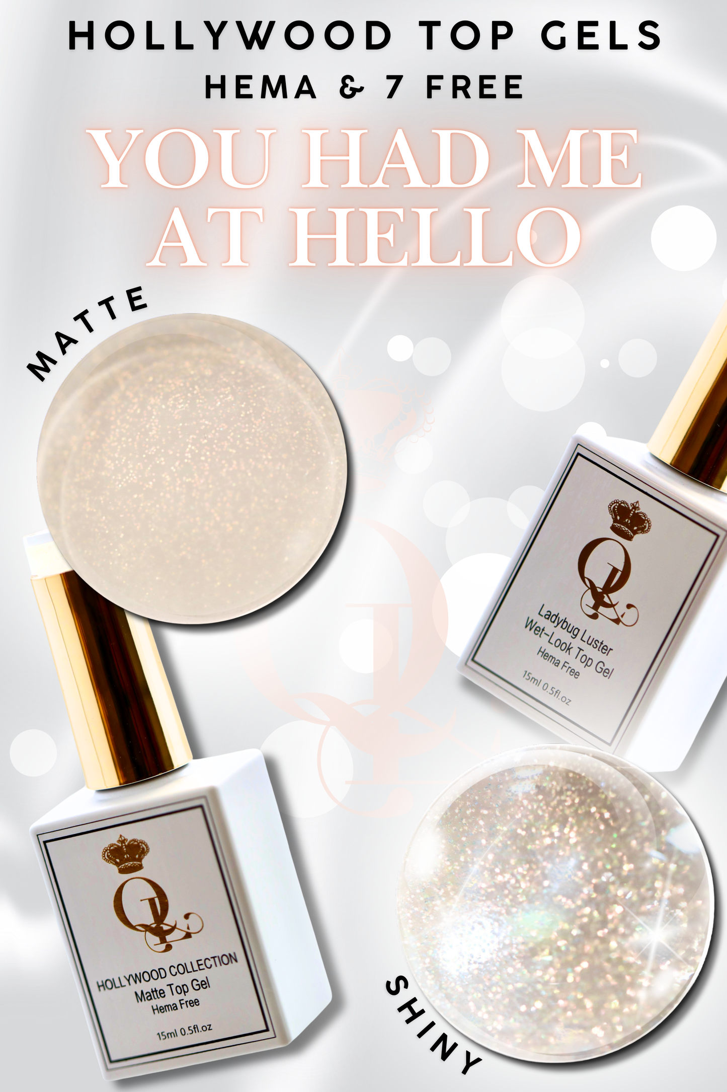 SHINY "You Had Me At Hello" -- HEMA-FREE Wet-Look Hollywood Top Gel