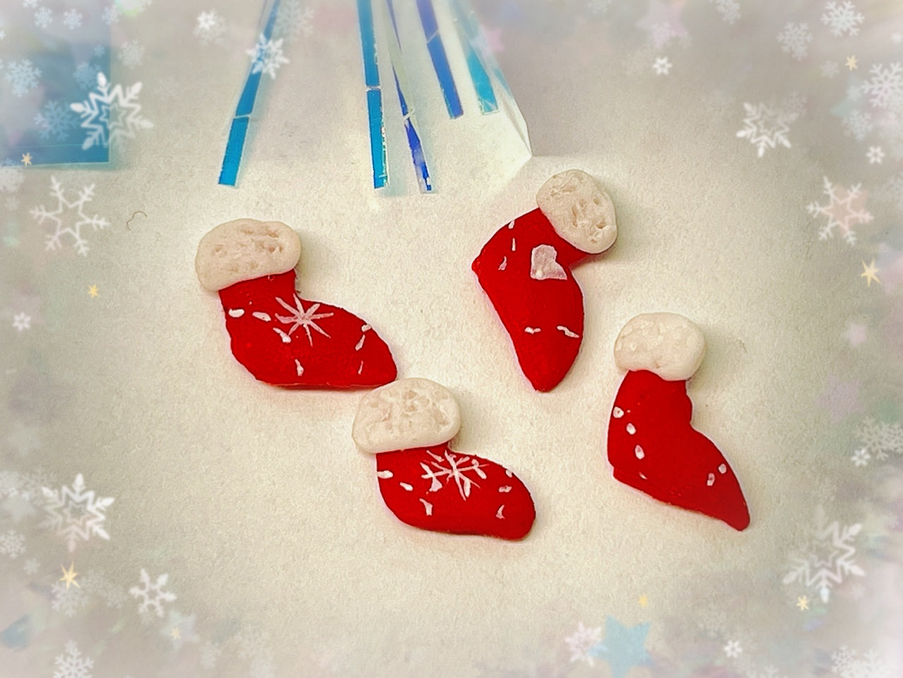 Stockings -- Handmade 3D Nail Embellishments