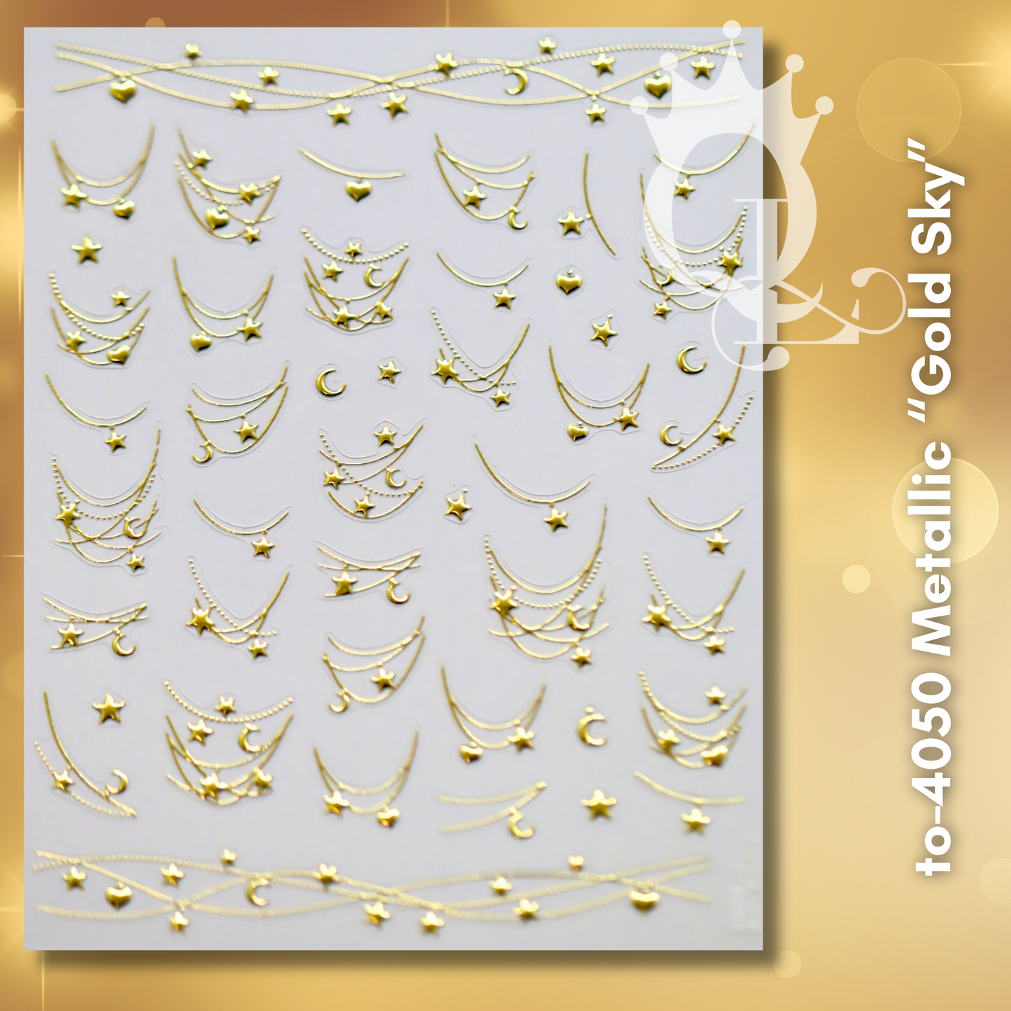 to-4050 Metallic "Gold Sky" -- Christmas Decals