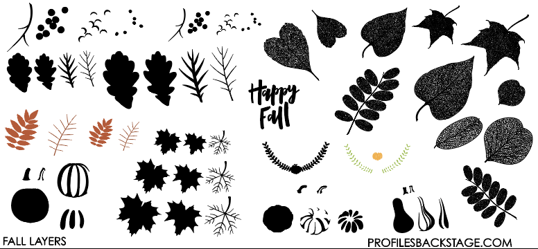 PF Fall Layers Stamping Plate